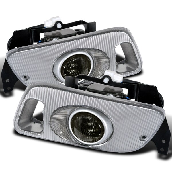 Spec-D Tuning 92-95 Honda Civic 2/3 Door Oe Style Fog Lights With Carbon Cover Smoke LF-CV923GOEM - main